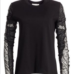 Phillip Lim lace long sleeve shirt.